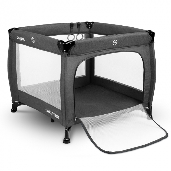 Tarc de joaca pentru copii de joaca 83 x 83 cm Caretero QUADRA 388519, Gri [2]