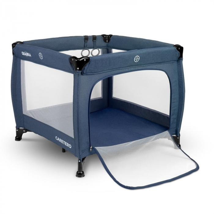 Tarc de joaca pentru copii de joaca 83 x 83 cm Caretero QUADRA 521050, Albastru [2]