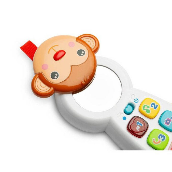 Telefon interactiv cu sunete pentru fete Maimuta Toyz 9003, Multicolor [2]