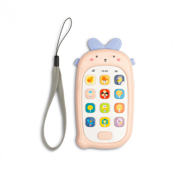 Telefon interactiv de jucarie cu muzica si sunete Toyz HE0536, Roz [2]