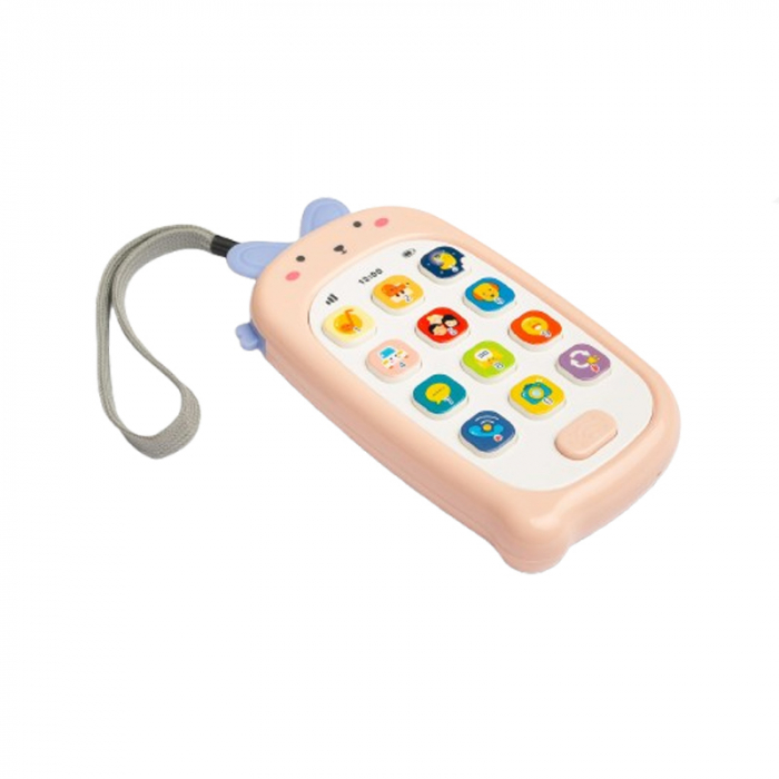 Telefon interactiv de jucarie cu muzica si sunete Toyz HE0536, Roz [1]