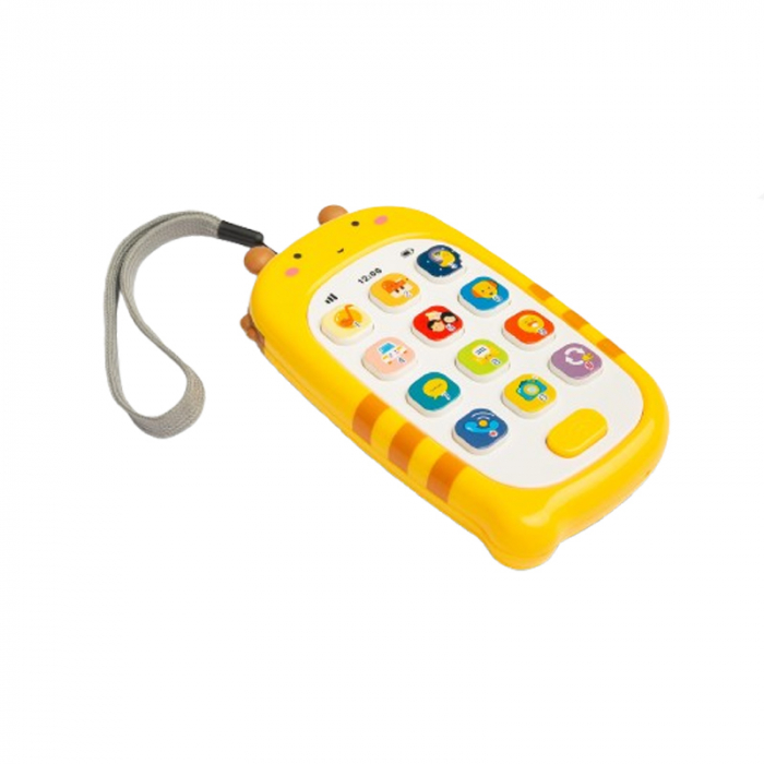Telefon interactiv de jucarie cu muzica si sunete Toyz HE0536G, Galben [1]