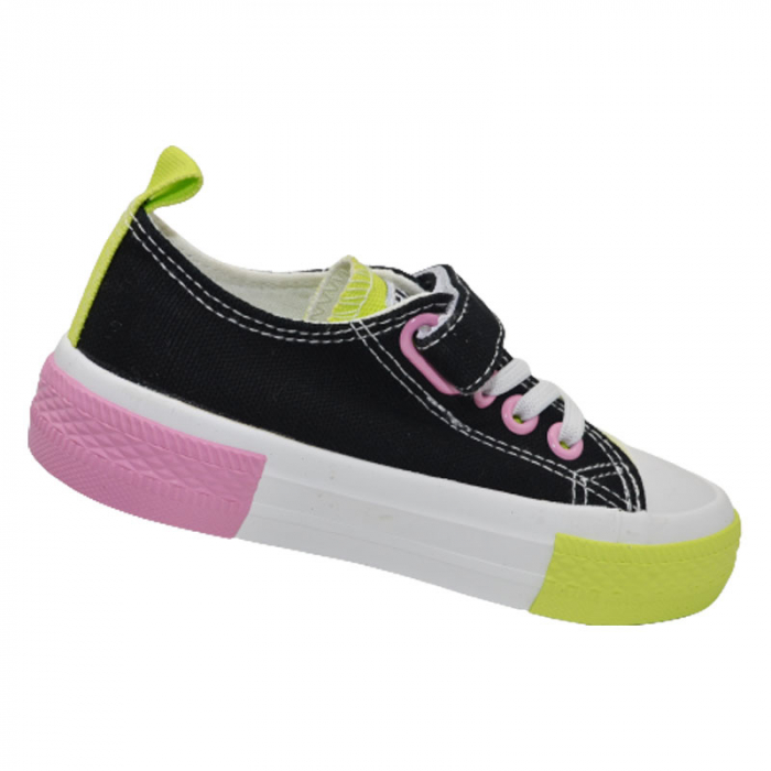 Tenisi din panza pentru fete Bessky MY008-1C, Multicolor [2]