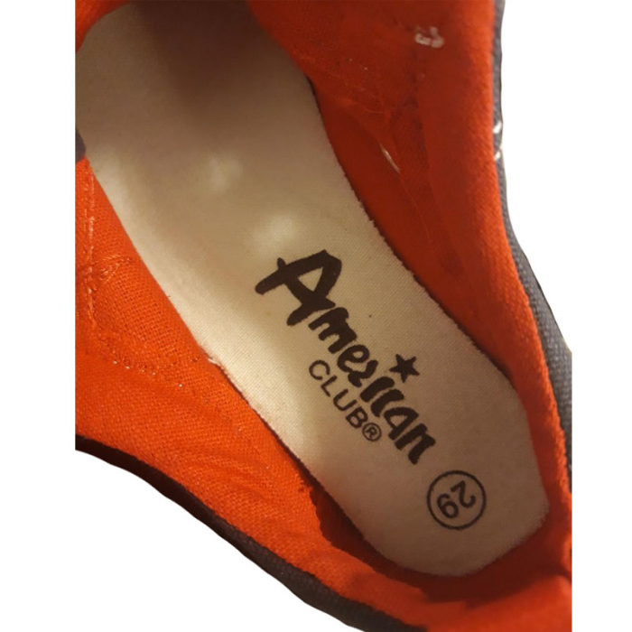 Tenisi din panza pentru copii American Club 931/17AL-32, Albastru [5]