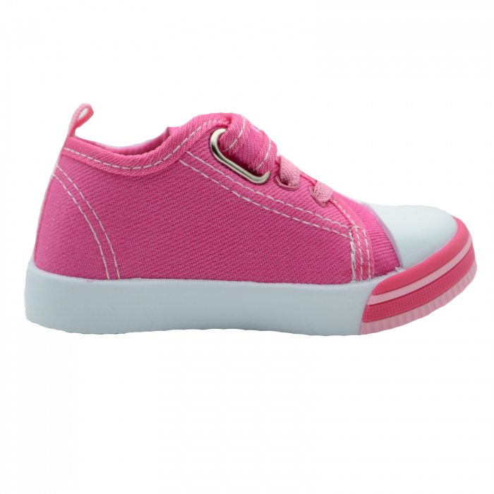 Tenisi din panza pentru fete American Club 21/21F_26, Fucsia [2]
