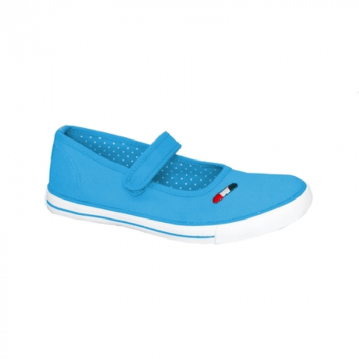 Pantofi din panza pentru fete American Club 456/15T 456/15T-34, Albastru [2]