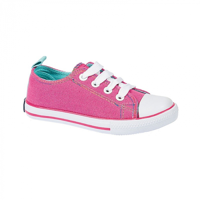 Tenisi din panza pentru fete American Club 707/16R-32, Roz [2]