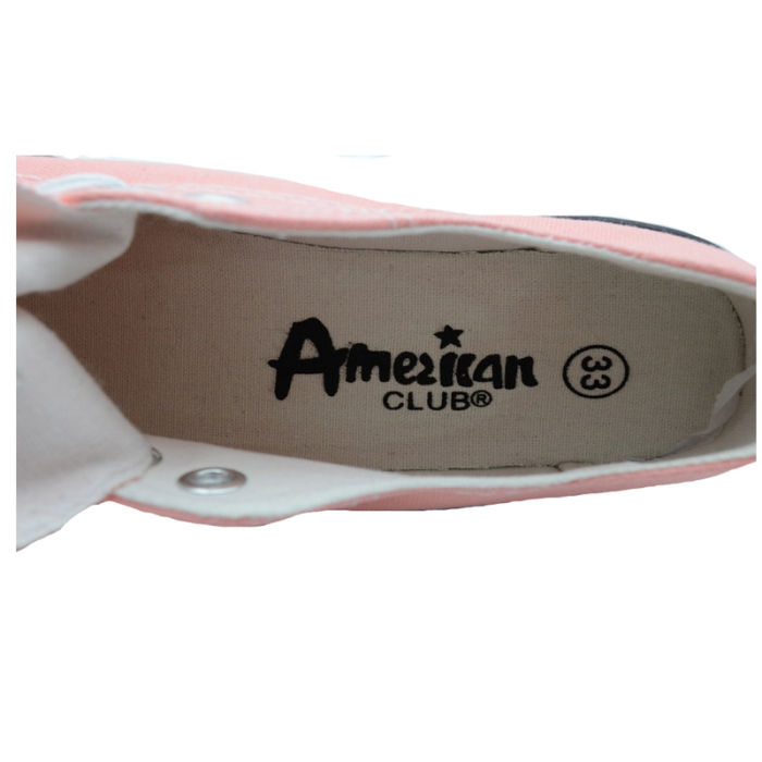 Tenisi din panza pentru fete American Club TFA1-R-33, Multicolor [5]