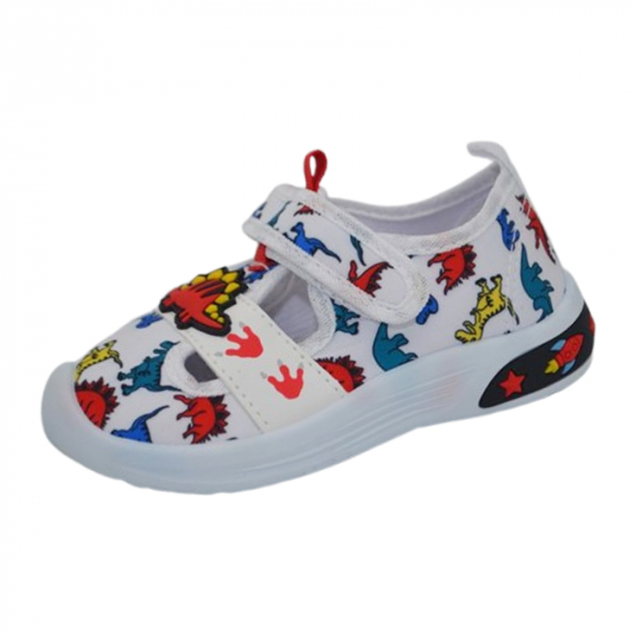 Tenisi ortopedici din panza, pentru baieti, Tom Miki T-11115-K, Multicolor [1]