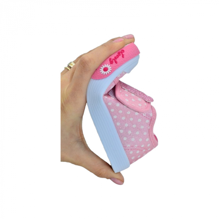 Tenisi ortopedici din panza pentru fete, Tom Miki T-10381-B, Roz [6]