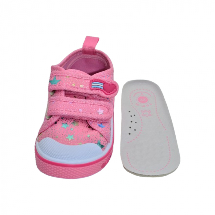 Tenisi ortopedici din panza pentru fete, Tom Miki T-10381-E, Roz [4]