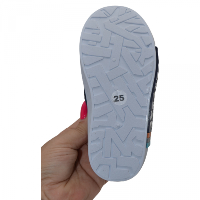 Tenisi ortopedici din panza pentru baieti Tom Miki T-10387-H, Bleumarin [5]
