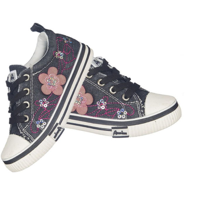 Tenisi pentru fete American Club 470/17G-32, Gri [2]