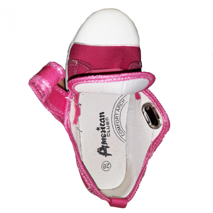 Tenisi pentru fete American Club 593/17F-25, Fucsia [4]