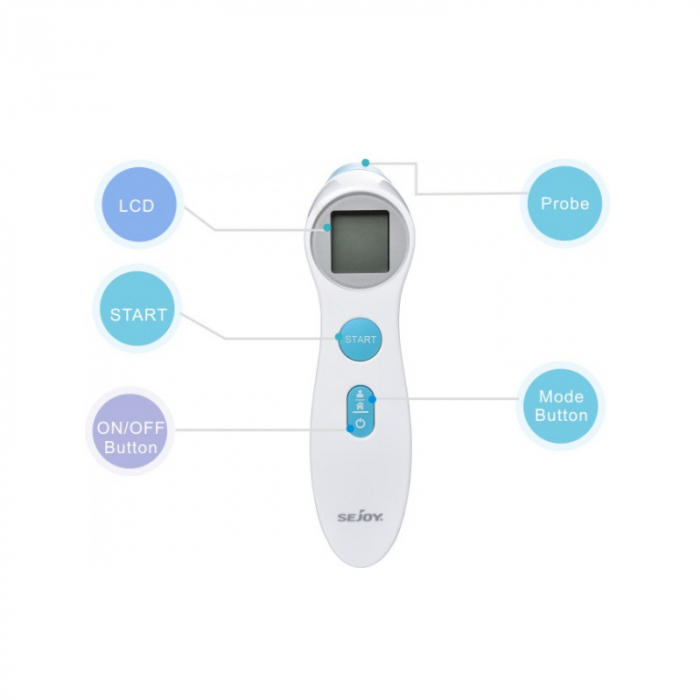 Termometru digital cu varf flexibil BabyOno 788, Albastru [2]