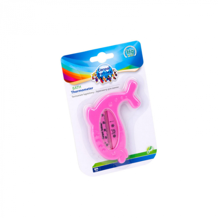 Termometru pentru baie Canpol Babies 2/782, Fucsia [2]