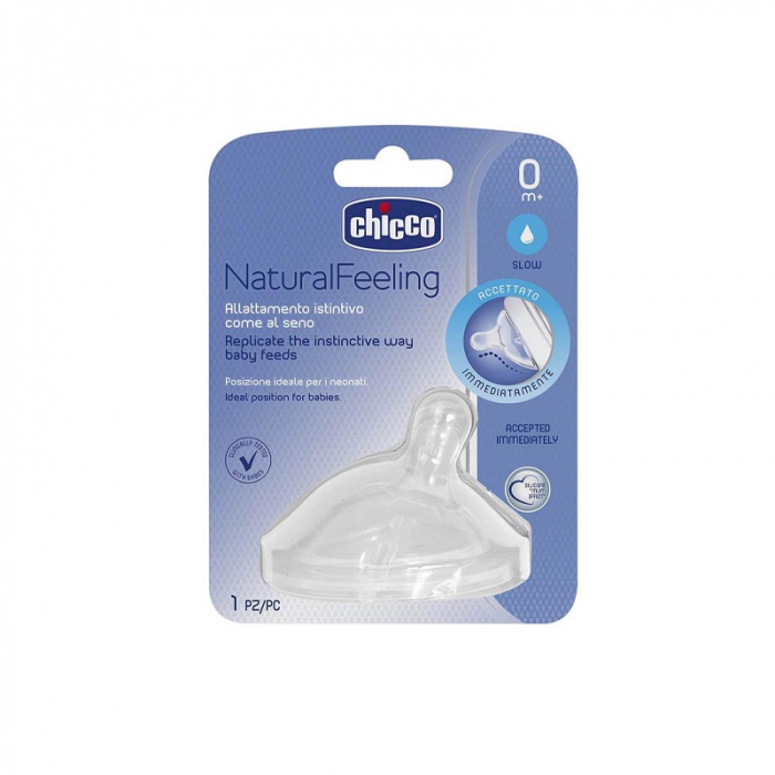Tetina din silicon 0 luni+ Chicco Natural Feeling 010424 [2]