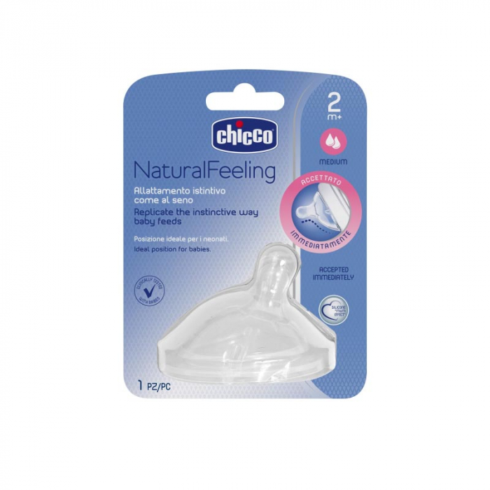 Tetina din silicon 2 luni+ Chicco Natural Feeling 008209 [2]