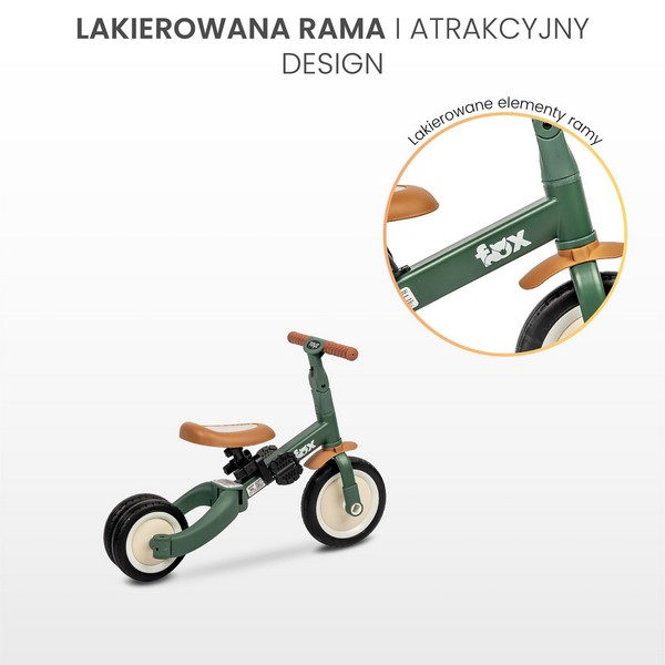 Tricicleta 4 in 1 pentru copii, Toyz Fox 322296, Verde [6]