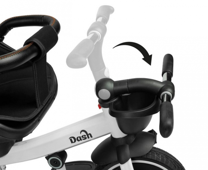 Tricicleta pentru copii, cu pozitie de somn si scaun reversibil, Toyz Dash 03580, Gri [8]