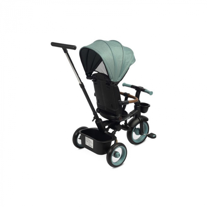 Tricicleta pentru copii, cu pozitie de somn si scaun reversibil, Toyz Saber 399977, Turcoaz [2]