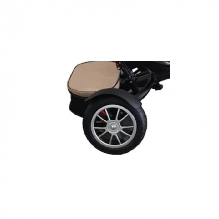 Tricicleta pentru copii cu pozitie de somn si scaun reversibil Turbo Bike 6019, Bej [5]