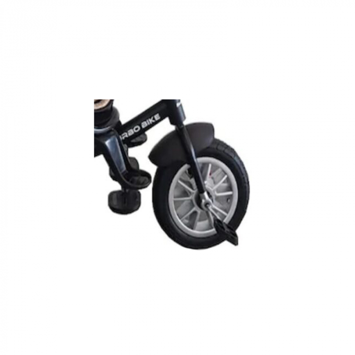 Tricicleta pentru copii cu pozitie de somn si scaun reversibil Turbo Bike 6019, Bej [6]
