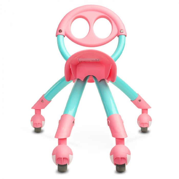 Tricicleta 2 in 1 pentru fete Beetle Caretero MJ2103-5, Roz [4]