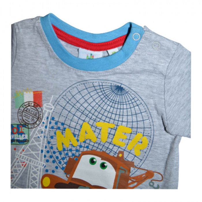 Tricou cu maneca scurta pentru baieti Disney 250423-G, Gri [3]