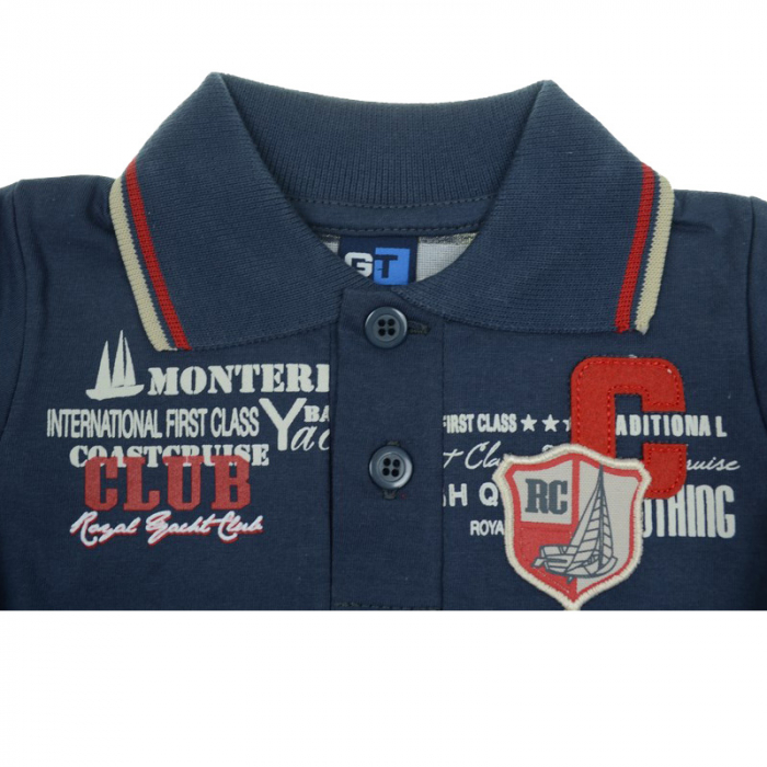 Tricou cu maneca scurta pentru baieti GT 2450, Bleumarin [2]