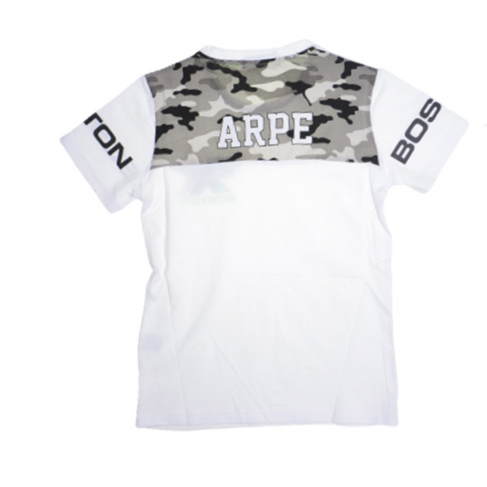 Tricou cu maneca scurta pentru baieti Happy House HB-8792A, Alb [2]
