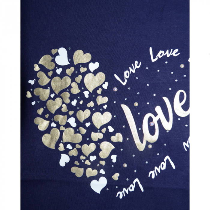 Tricou cu maneca scurta pentru fete Happy House WB-2940, Albastru [3]