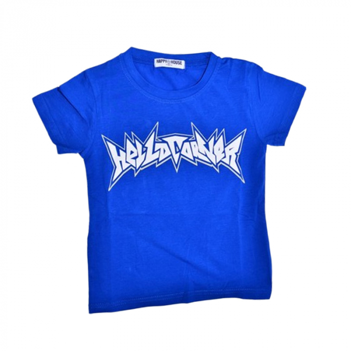 Tricou cu maneca scurta pentru baieti, Happy House QQ-727, Albastru [1]