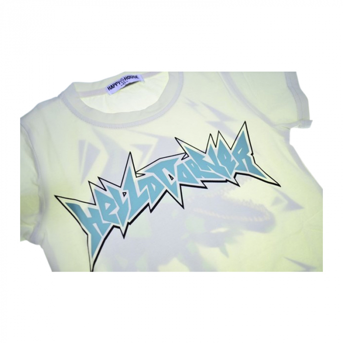 Tricou cu maneca scurta pentru baieti, Happy House QQ-727, Galben [2]