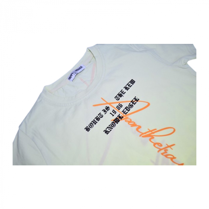 Tricou cu maneca scurta pentru baieti, Happy House QQ-730, Galben [3]