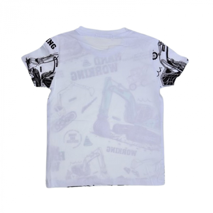 Tricou cu maneca scurta pentru baieti, Happy House WB-3747, Multicolor [2]