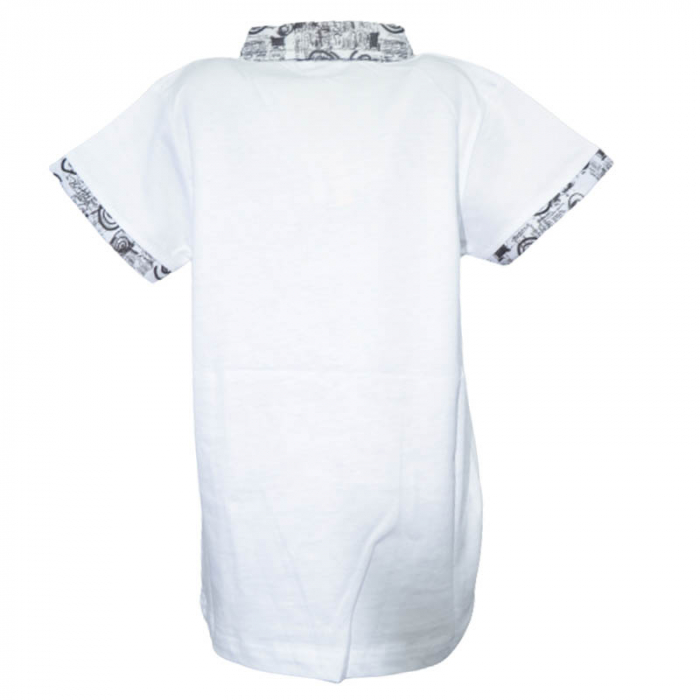 Tricou cu maneca scurta pentru baieti Modima 180323-T, Alb [2]