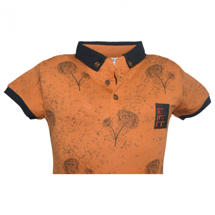 Tricou cu maneca scurta pentru baieti Modima 180323-S, Portocaliu [3]
