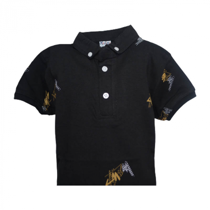 Tricou cu maneca scurta pentru baieti Modima 180323-U, Negru [3]