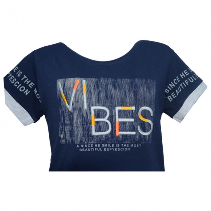 Tricou cu maneca scurta pentru baieti OLC SVR 180323-I, Bleumarin [3]