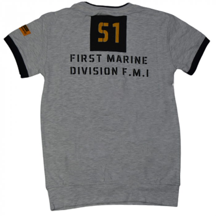 Tricou cu maneca scurta pentru baieti OLC SVR 4034G, Gri [2]