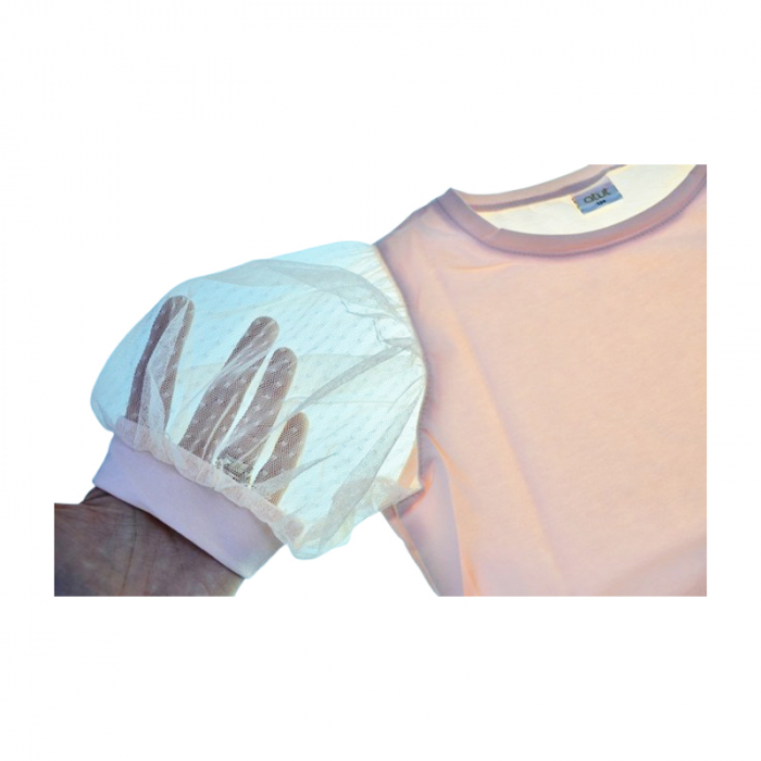 Tricou cu maneca scurta pentru fete, Atut TR613, Coral [3]