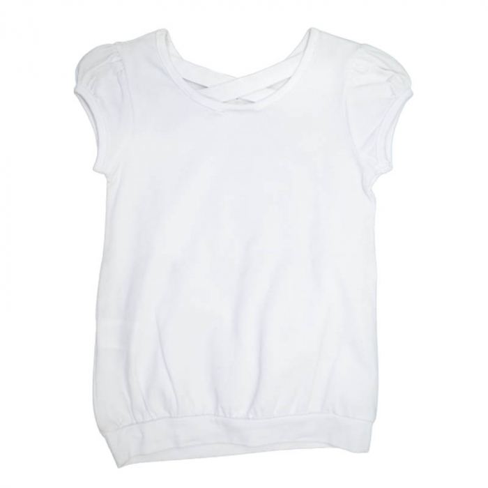 Tricou cu maneca scurta pentru fete Wendee DY102130-1, Alb [2]