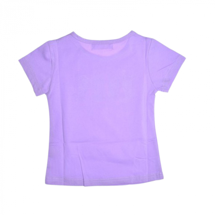 Tricou cu maneca scurta pentru fete, Happy House HH675M, Mov [2]