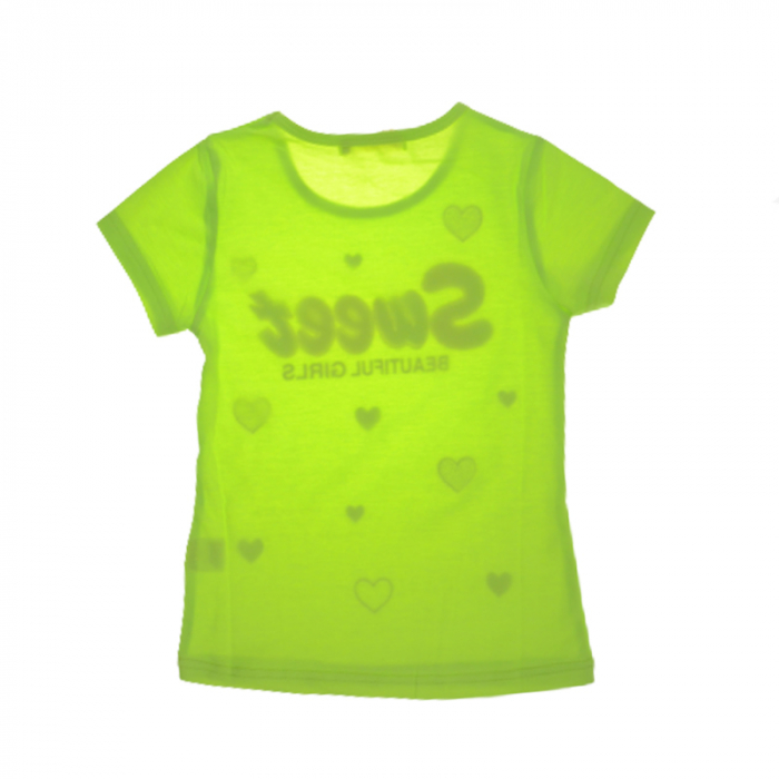 Tricou cu maneca scurta pentru fete Happy House HH372A, Verde [2]