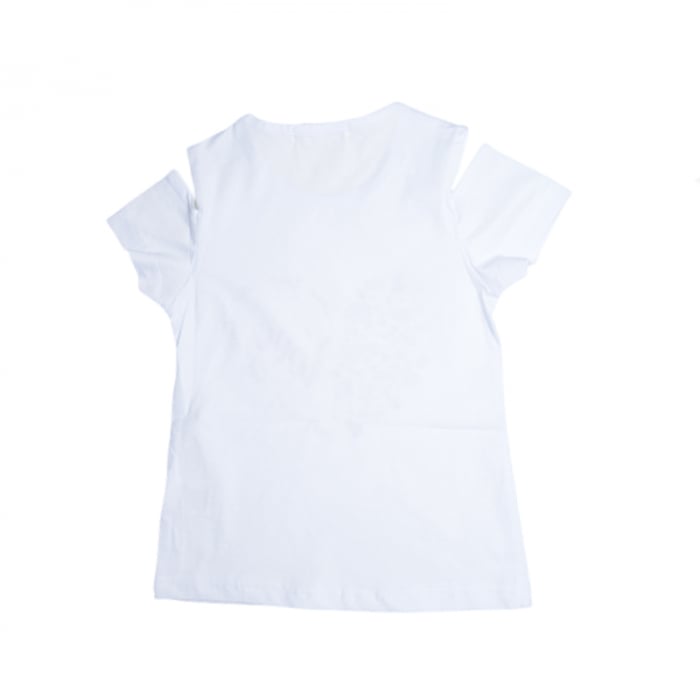 Tricou cu maneca scurta pentru fete Happy House WB-2940A, Alb [2]
