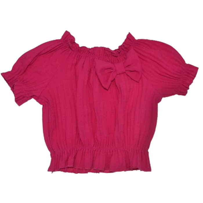Tricou cu maneca scurta pentru fete Mini Junior T290524, Fucsia [1]