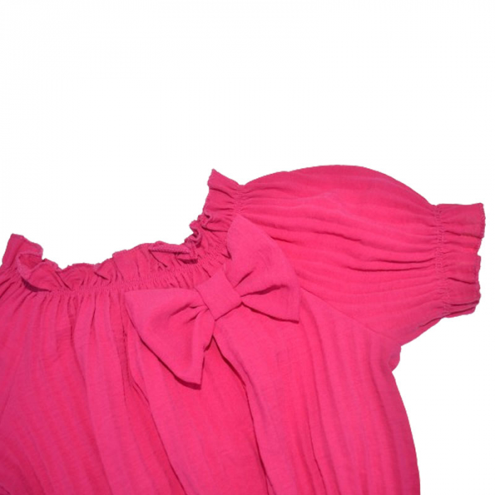 Tricou cu maneca scurta pentru fete Mini Junior T290524, Fucsia [3]