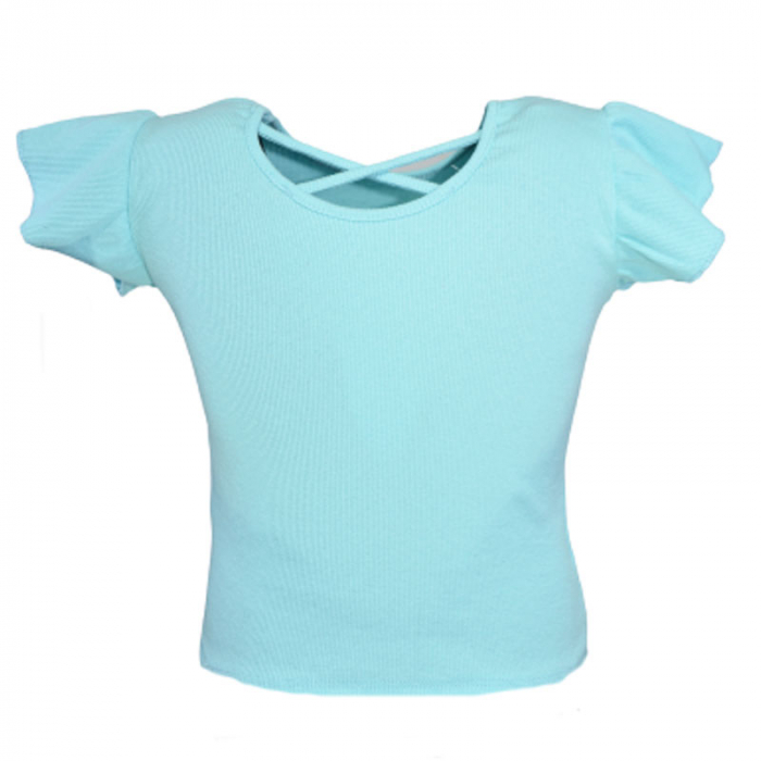 Tricou cu maneca scurta pentru fete Lucky Girl 5999AL-116, Albastru [2]