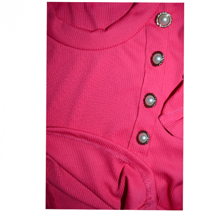 Tricou cu maneca scurta pentru fete New Collection 2327R, Roz [3]